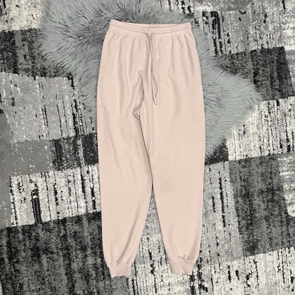 Eileen Fisher By Egreis Organic Cotton Tan Waffle Knit Lounge Pant Size Medium - Picture 3 of 4